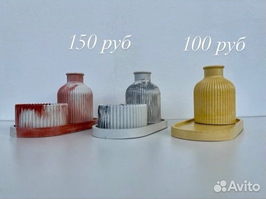 Набор Ваза + Поднос для интерьера