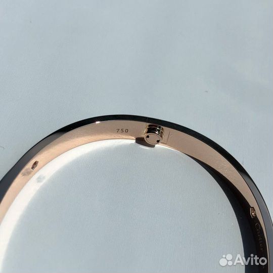 Браслет Cartier love с бриллиантами белое женский