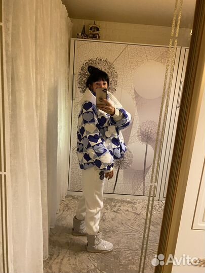 Пуховик на пуху женский