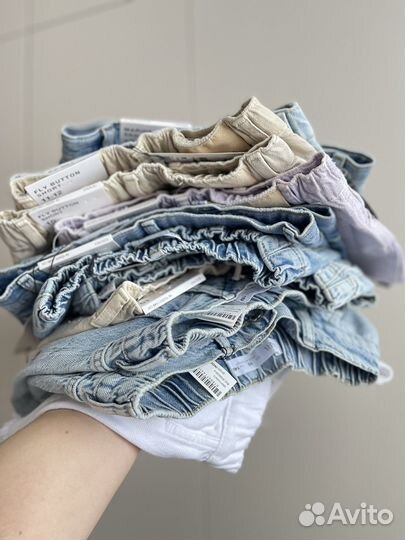 Джинсовые шорты zara для девочки 134 140 152 164