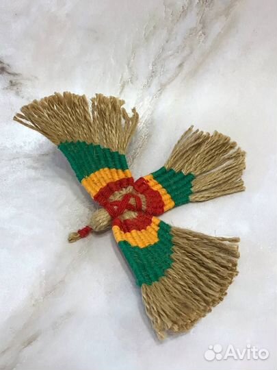 Птица счастья, оберег славянский, кукла Богатушка