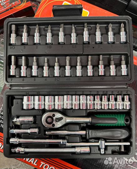 Набор головки с трещоткой 46 предметов