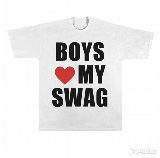 Футболка boys/girls love my swag