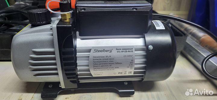 Насос вакуумный STL-VP120-R410 steelberg 1-ступ