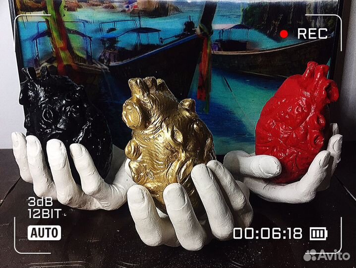 Скульптура сердце. Подарок на 8 марта маме девушке