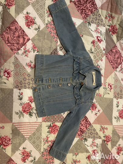 Джинсовая куртка для девочки 104 размер