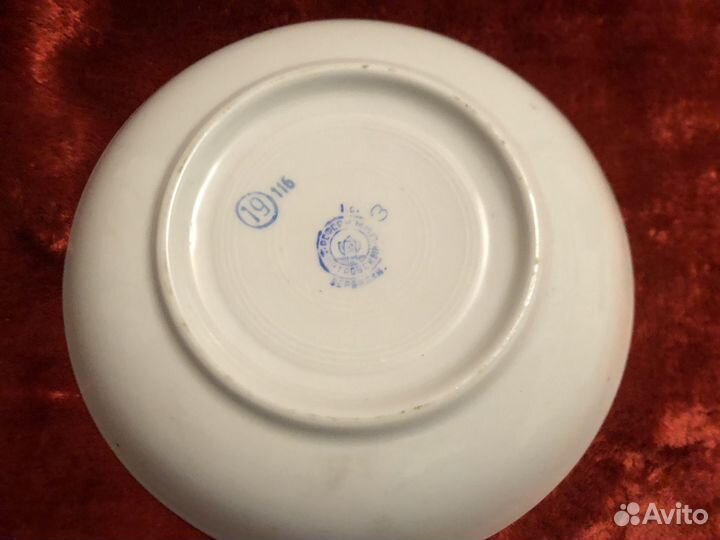 Блюдце Барбарис розовое Вербилки