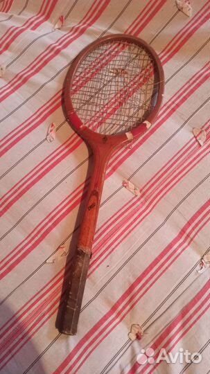 Ракетка тенисная ретро. 1950 года. Динамо