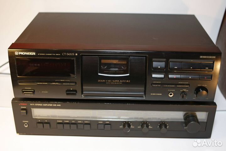 Дека кассетная Pioneer CT-S430S,1994 год,обслужена