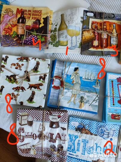 Салфетки для декупажа 170шт