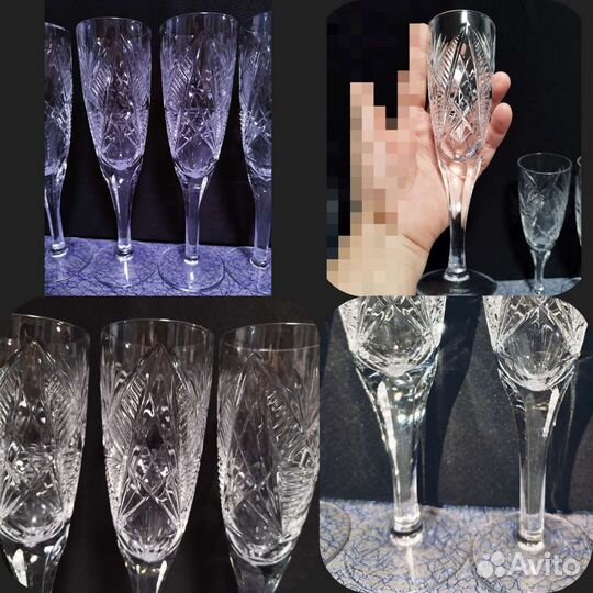 Фужеры,бокалы для шампанского, креманки