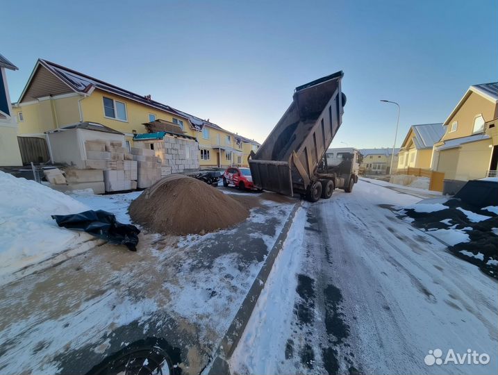 Щебень, бой бетона, отсев, песок, щпс с доставкой