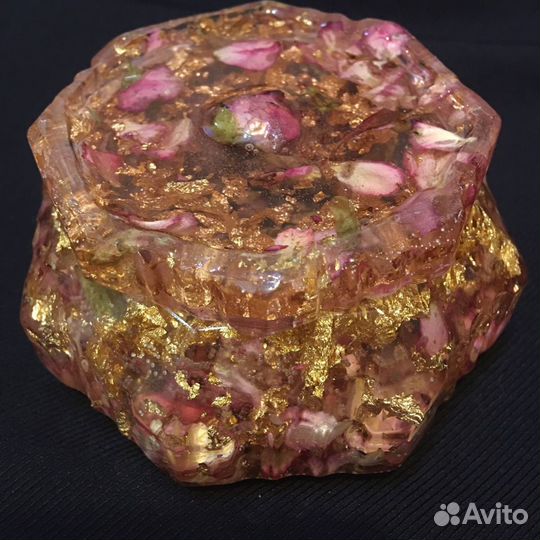 Шкатулка для украшений из эпоксидной смолы