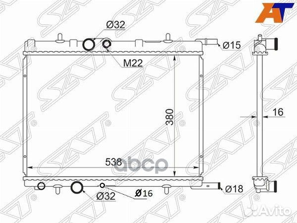 Радиатор Citroen Berlingo 96-22 / C4 04-11 / Xsara