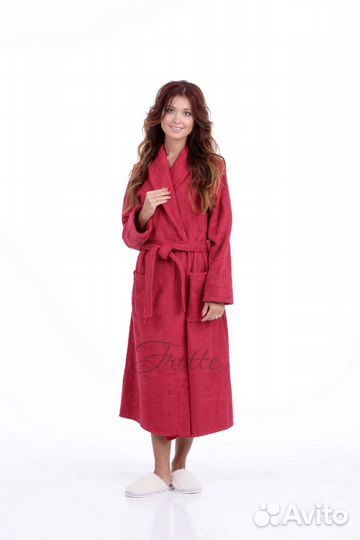 Халат женский махровый классический