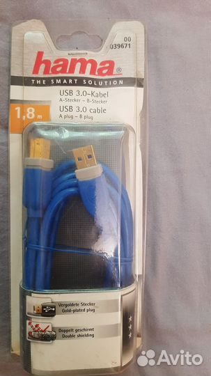Кабель usb3.0 hama 1,8 метра