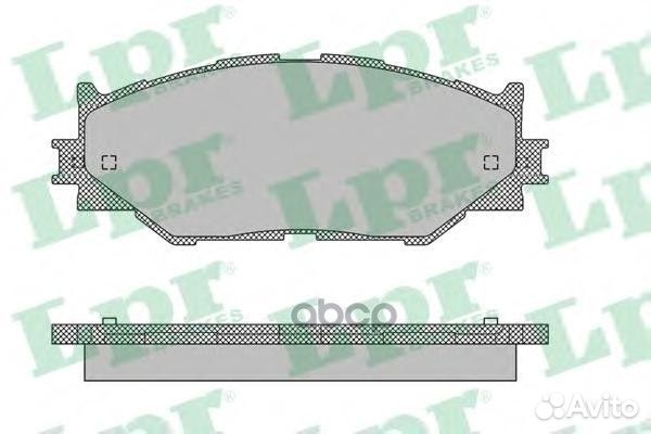Колодки тормозные дисковые 05P1412 Lpr