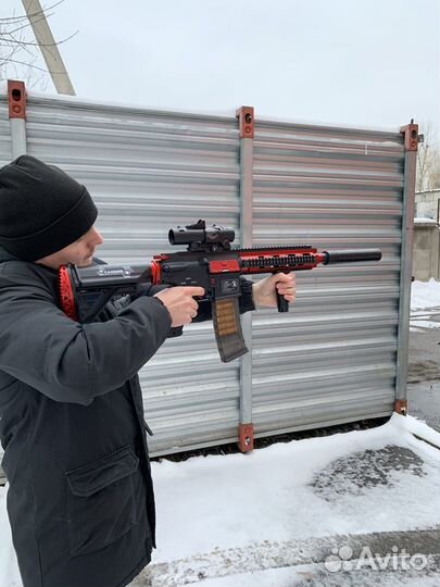 Автоматическая нерф винтовка на аккумуляторе