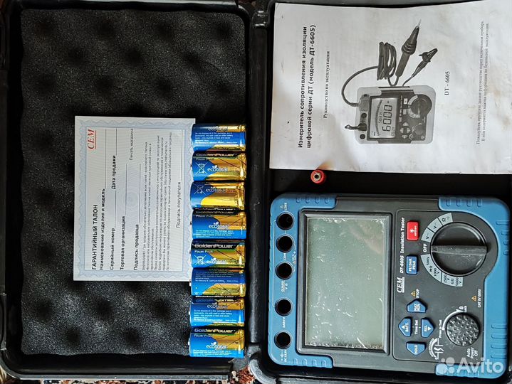 DT-6605 Цифровой мегаомметр