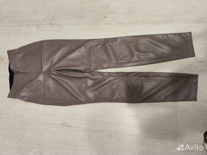 Кожаные брюки женские zarina 42 размер