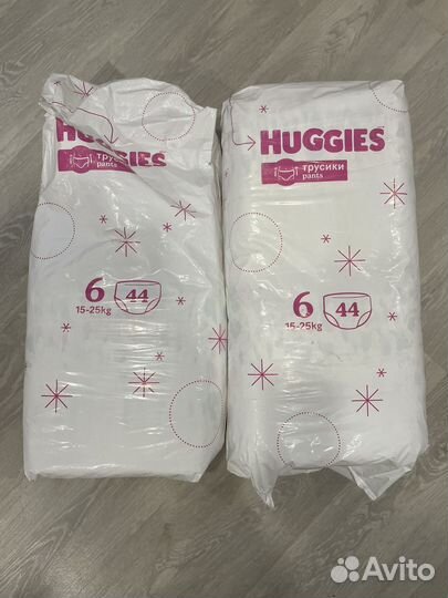 Подгузники трусики huggies 6