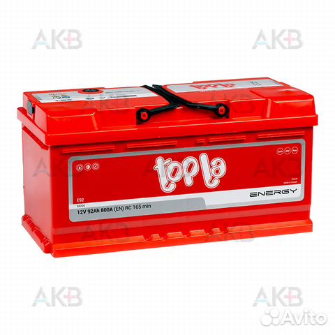 Аккумулятор автомобильный Topla Energy 92R низкий
