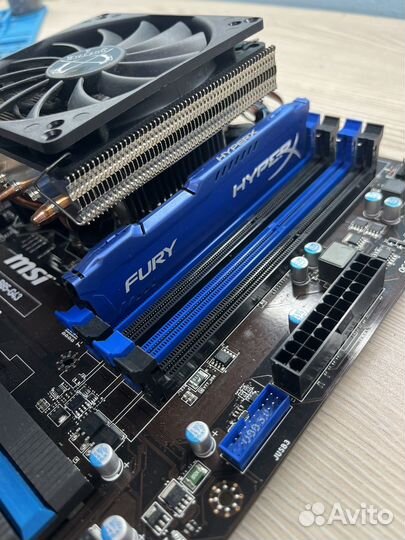 Материнская плата 1150 + Core i5 4460 + 8Gb озу