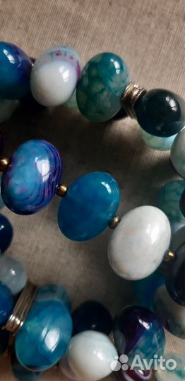 Бусы и Браслет агат 