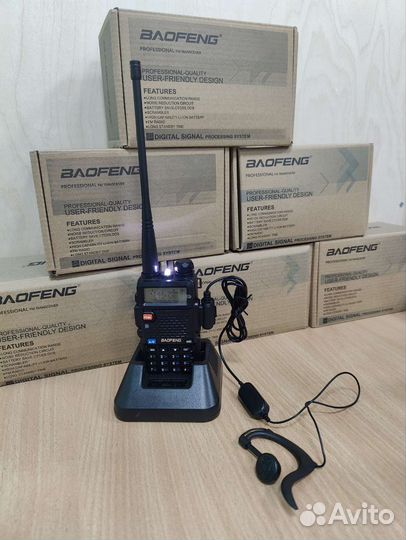 100 шт. Баофенг UV-5R рация новая NEW черные