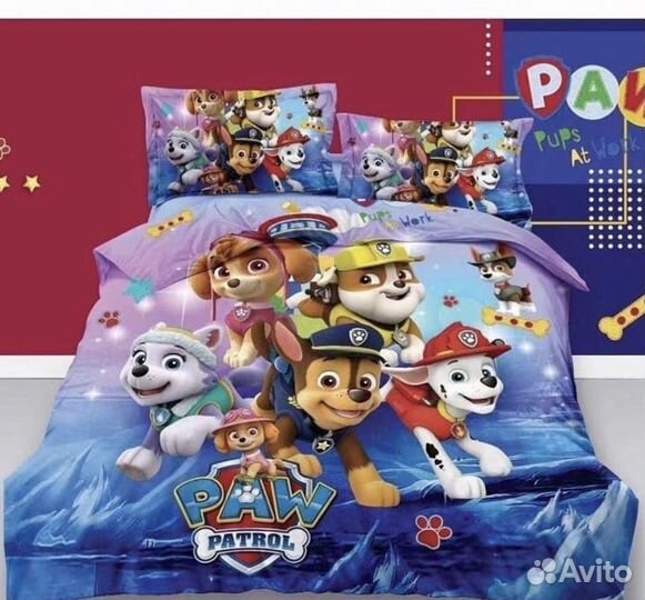 Детское постельное мультяшное белье 1.5ка