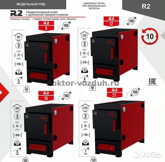 Термокрафт R2 21 кВт ** Котел твердотопливный