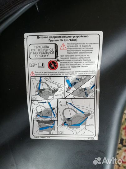 Детское автокресло geburt от 0