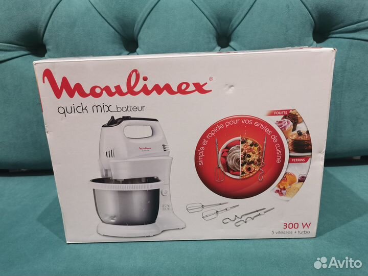 Стационарный миксер Moulinex Quickmix HM3121B1 Нов