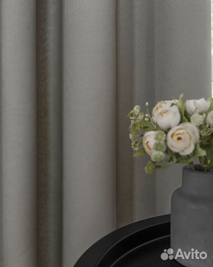 Шторы канвас Эдем Серый базальт