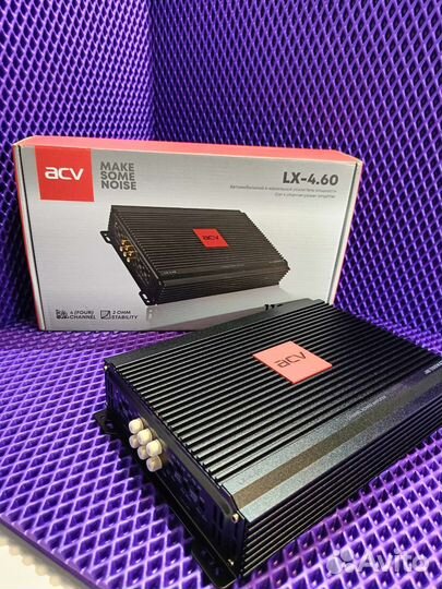 Усилитель 4х канальный ACV новый