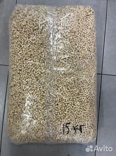 Древесный наполнитель для кошачьего туалета