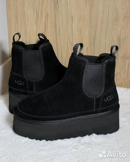 Ugg Neumel Platform Chelsea Black