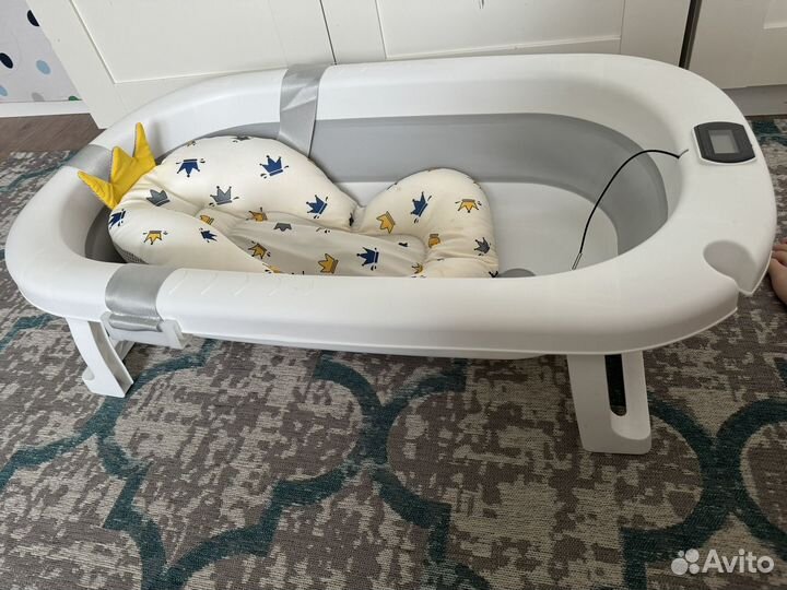 Ванночка для купания складная с матрасиком