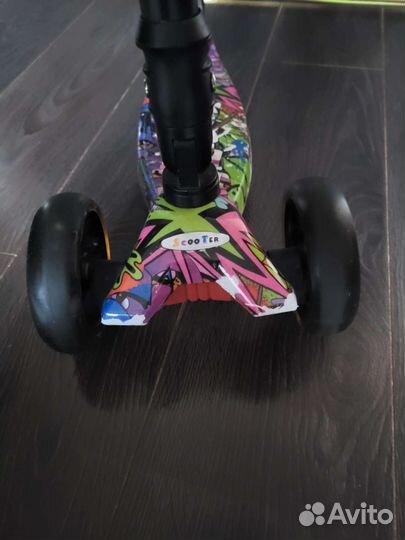 Самокат детский трехколесный бу