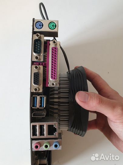 Материнская плата asrock h81pro btc/g1840/ram4gb