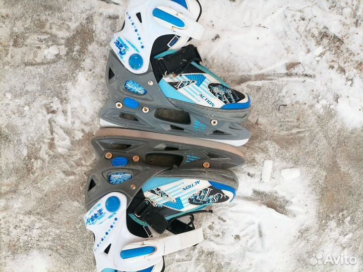 Коньки раздвижные 37 40