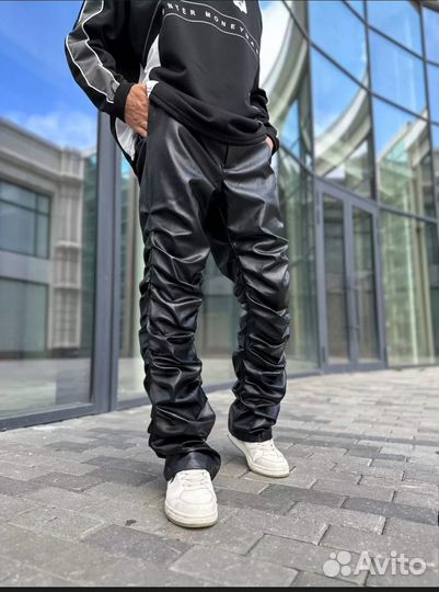 Штаны у2к трубы со складками унисекс