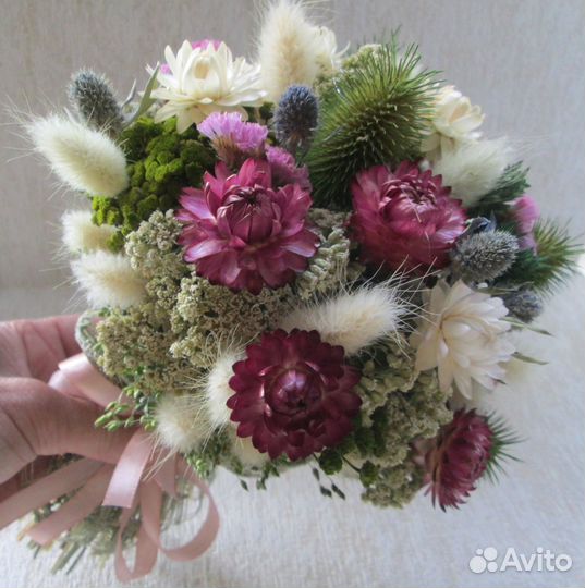 Подарок девушке, женщине - букет из сухоцветов