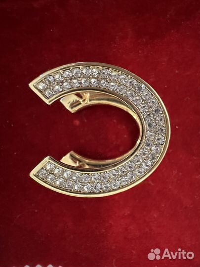 Зажим для платка со стразами