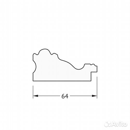 Зеркало Evoform Definite 155х75 BY 3333 в багетно