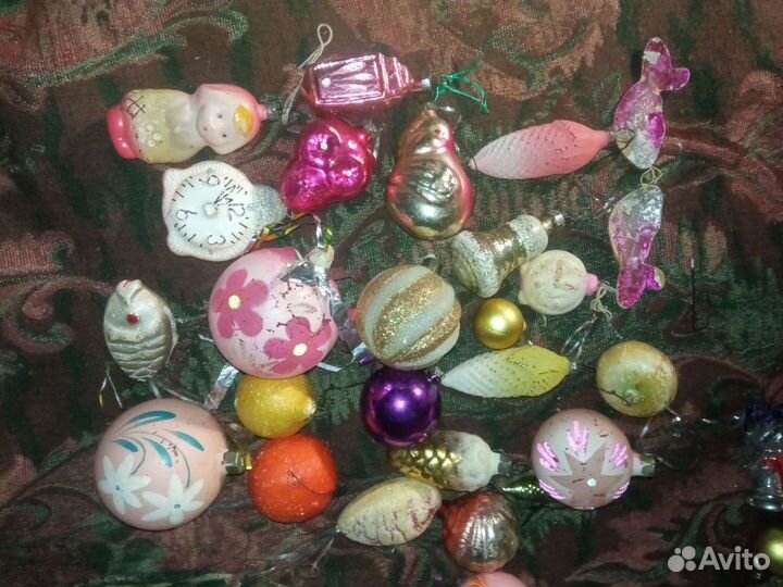 Елочные игрушки СССР одним лотом