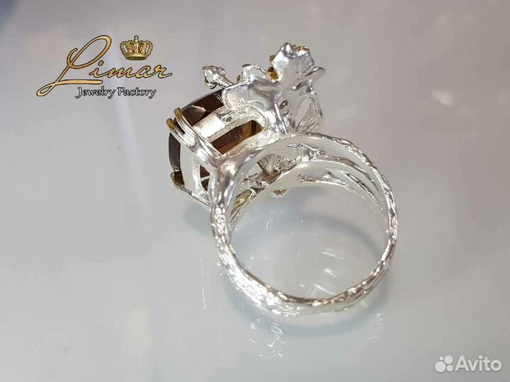 Кольцо серебро 925