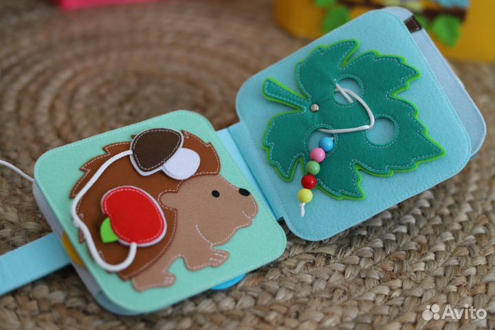 Развивающая книга из фетра, развивающие игрушки