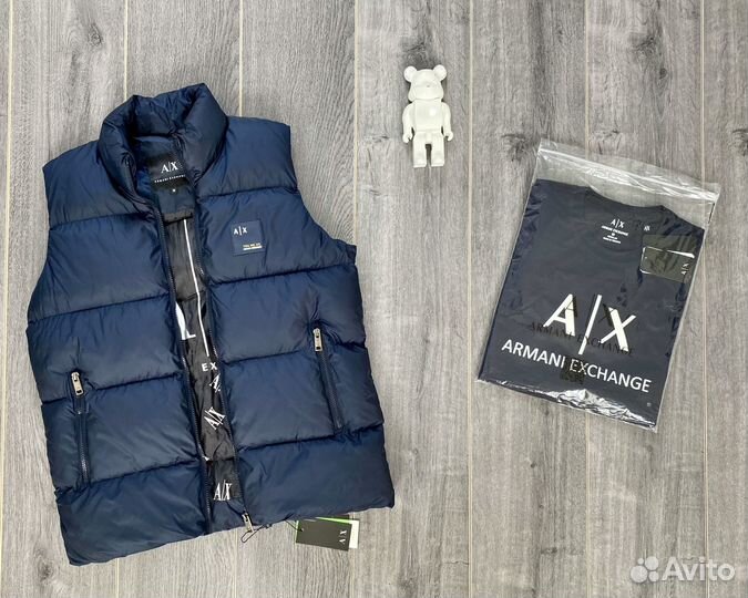 Мужская жилетка Armani Exchange+футболка в подарок