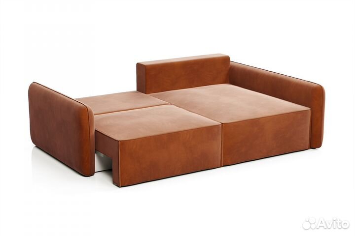 Диван угловой терракотовый Портленд